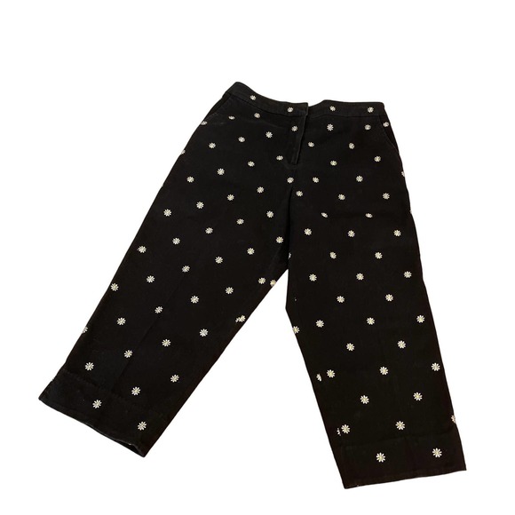 Kim Rogers Cropped Pants black Women Sz 12 slightly used - Picture 1 of 9
